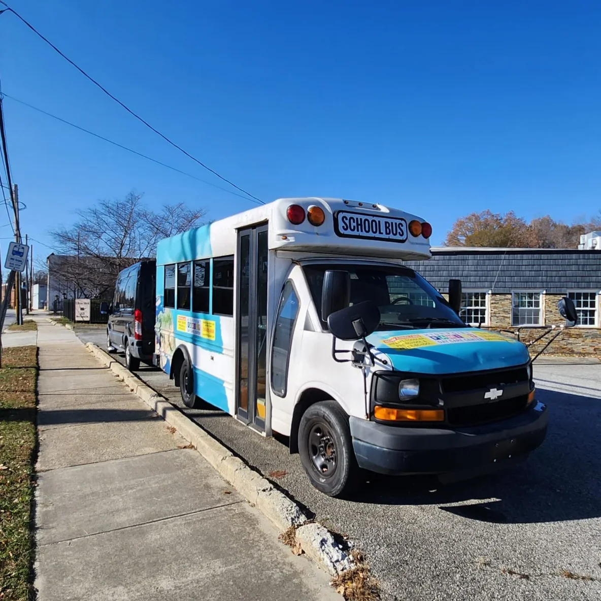 High Point Family Day Care shuttle used for before and after school pickup