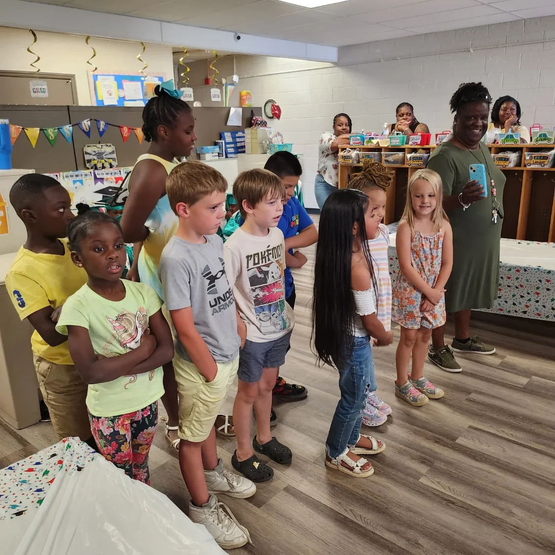 Students and staff at High Point Family Day Care Center